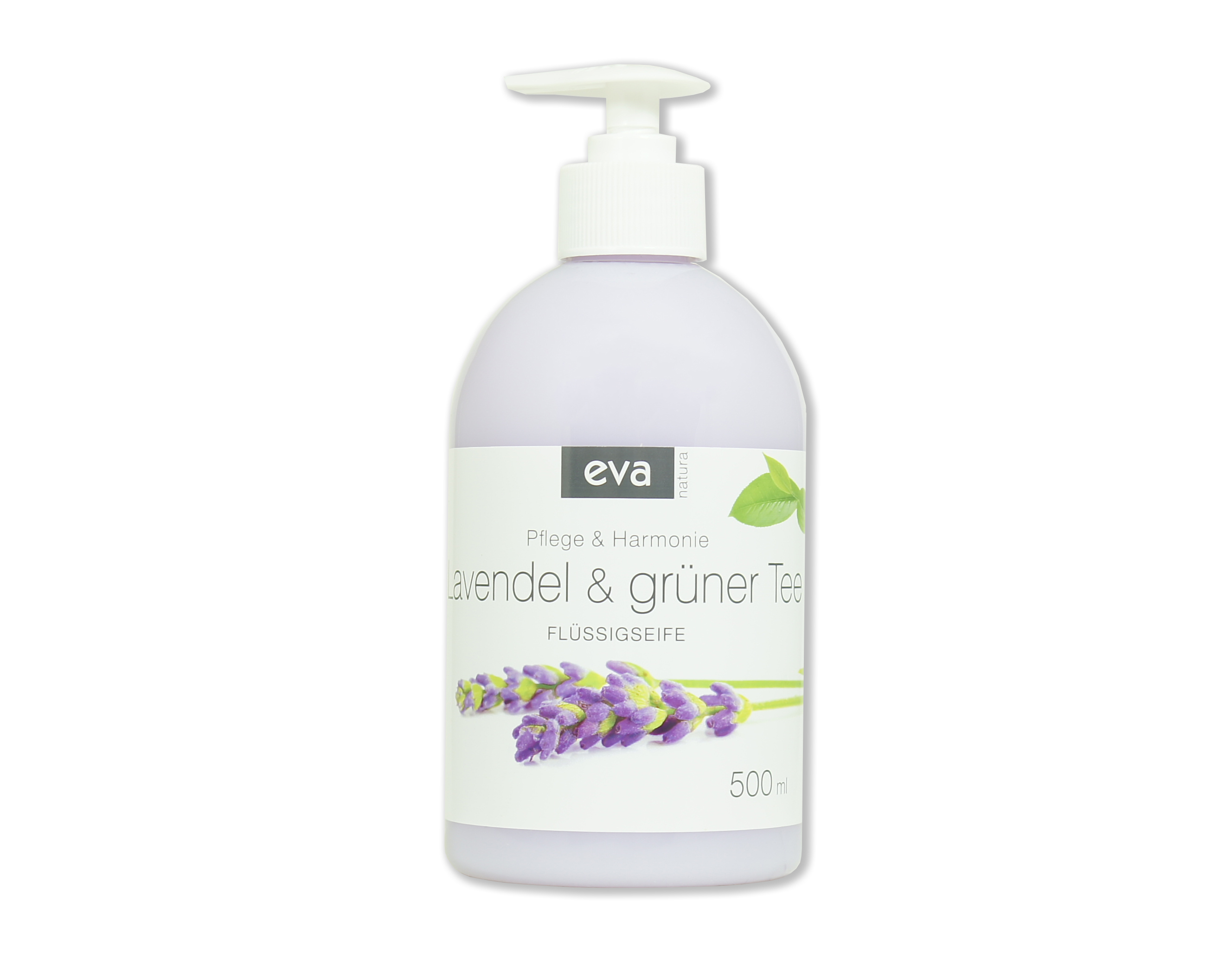 eva Natura cremige Flüssigseife mit Lavendel und Extrakt von grünem Tee