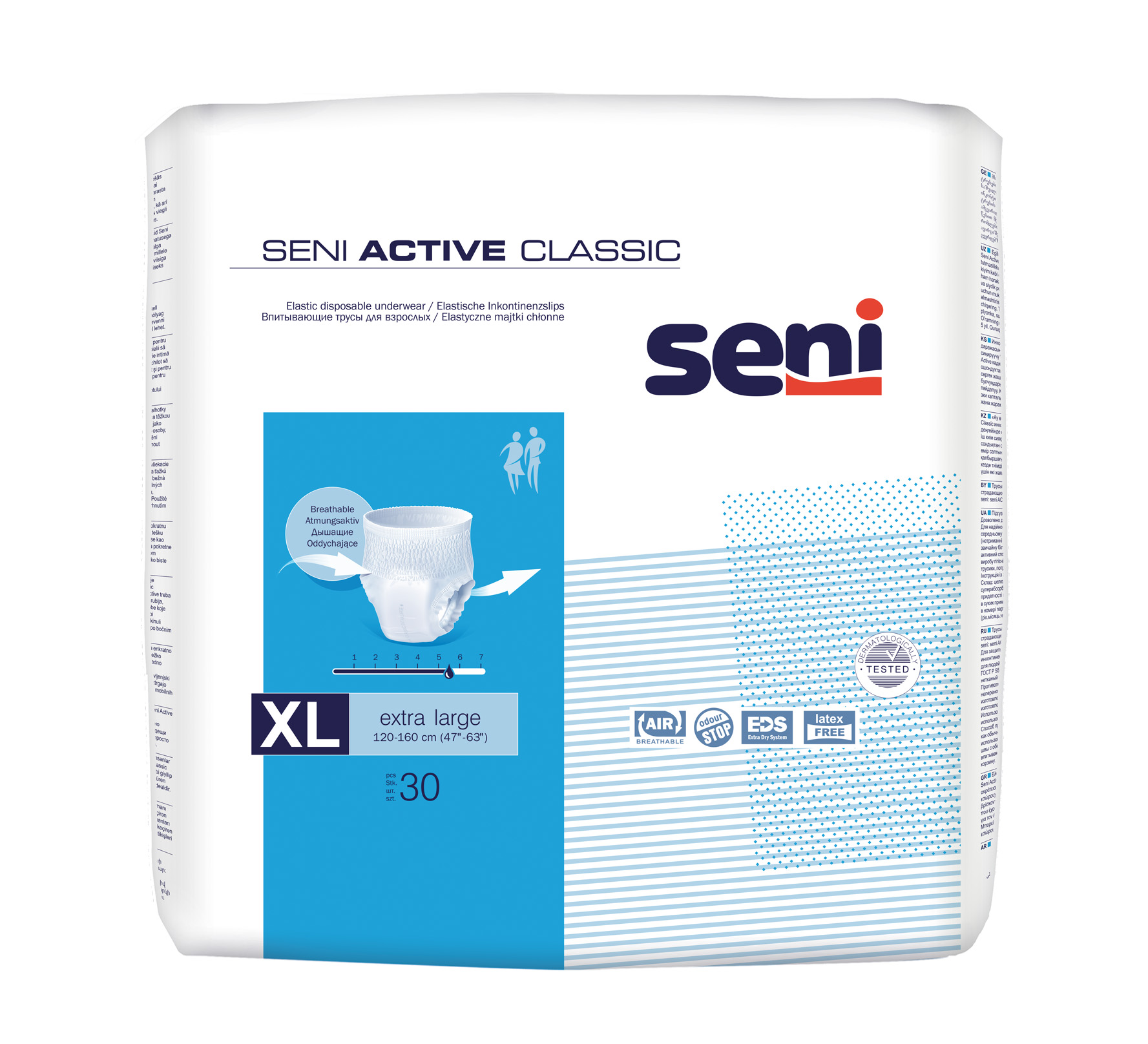 Seni Active Classic Extra Large - 30 Pants für Männer und Frauen bei mittlerer bis schwerer Harninkontinenz Seni Active Classic Extra Large - 30 Pants für Männer und Frauen bei mittlerer bis schwerer Harninkontinenz