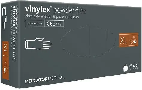 Einmalhandschuhe Vinylhandschuhe 100 Stück Mercator Vinylex, puderfrei